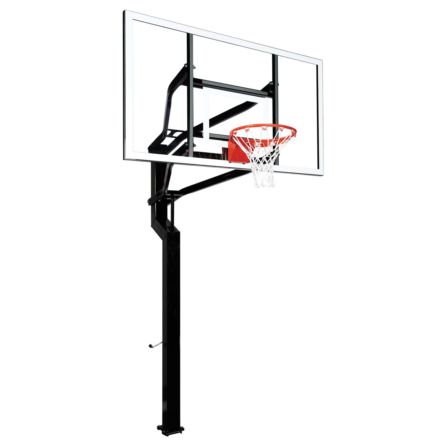 Goalsetter Height Adjustable MVP Basketball System, 72 x 42 x 3/8 in Backboard, Steel, Nylon Bushings 012636